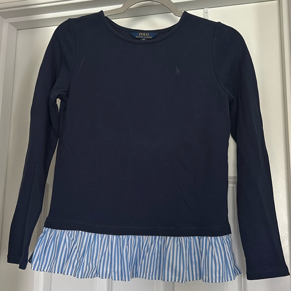 Polo Ralph Lauren girls top sweatshirt sweater large
